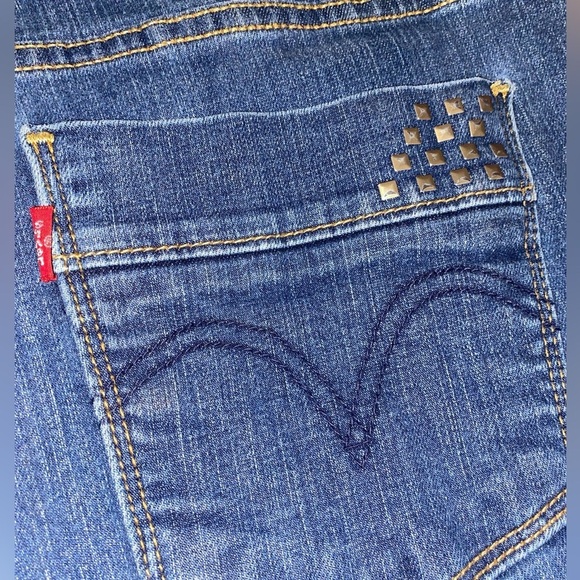 LEVI’S 512 Women’s Straight Leg Jeans “Perfectly Slimming” Med Blue Wash SZ 12* - Picture 5 of 5